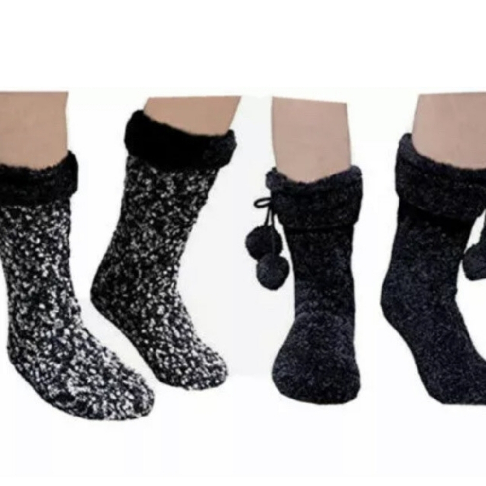 Jane and Bleecker Slipper Socks Pack of 2 Size 4-10